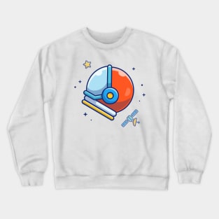 Astronaut helmet cartoon Crewneck Sweatshirt